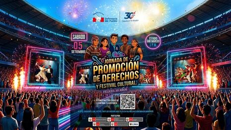 Defensoría del Pueblo celebrará 30 años de servicio al país en el estadio San Marcos