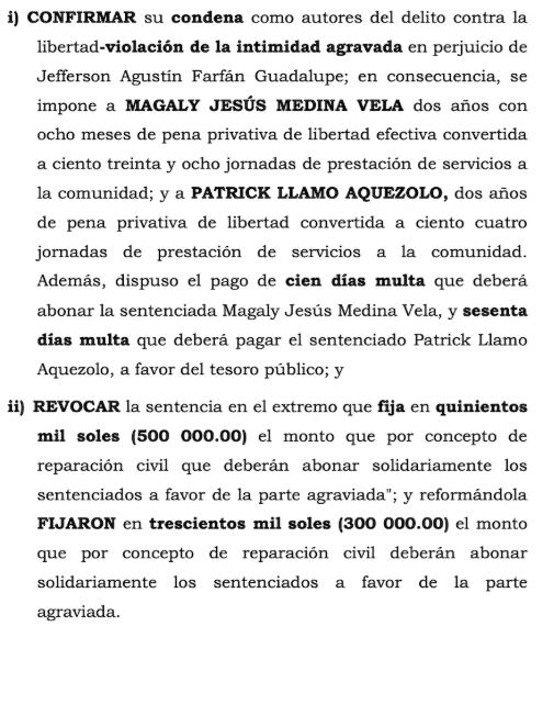 Magaly Medina y su productor fueron condenados por el delito de violación a la intimidad agravada contra Jefferson Farfán.