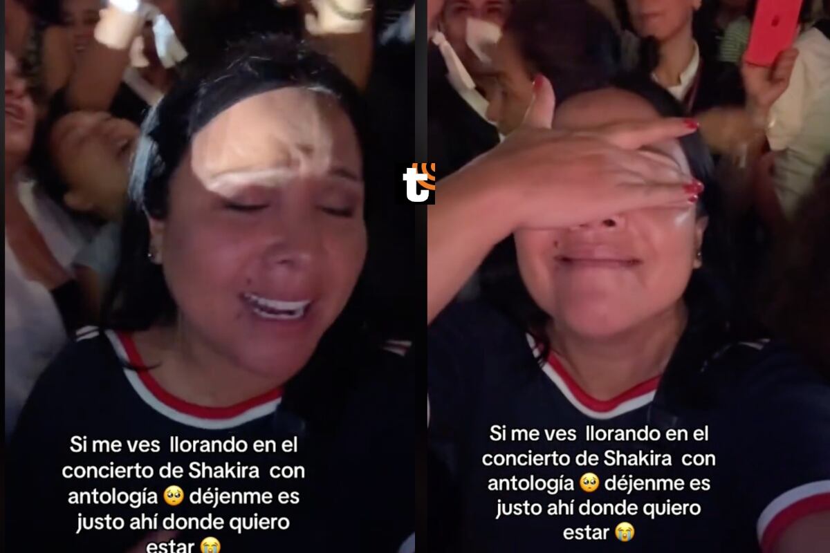 Tula Rodríguez llora en el show de Shakira