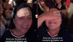 Tula Rodríguez llora desconsoladamente en concierto de Shakira: “No sé cómo vivir sin tu amor…”
