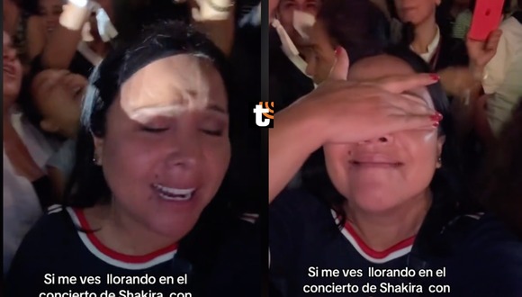TROME - Tula Rodríguez llora desconsoladamente en concierto de Shakira: “No sé como vivir sin tu amor…”