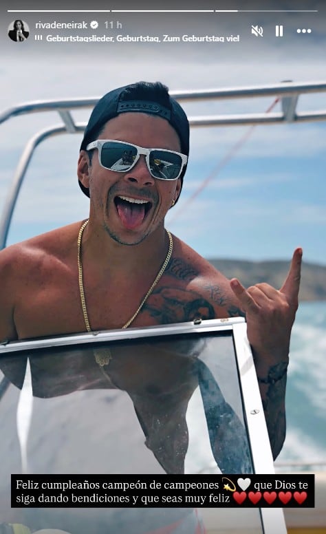 Korina dedica saludo de cumpleaños a Mario Hart.