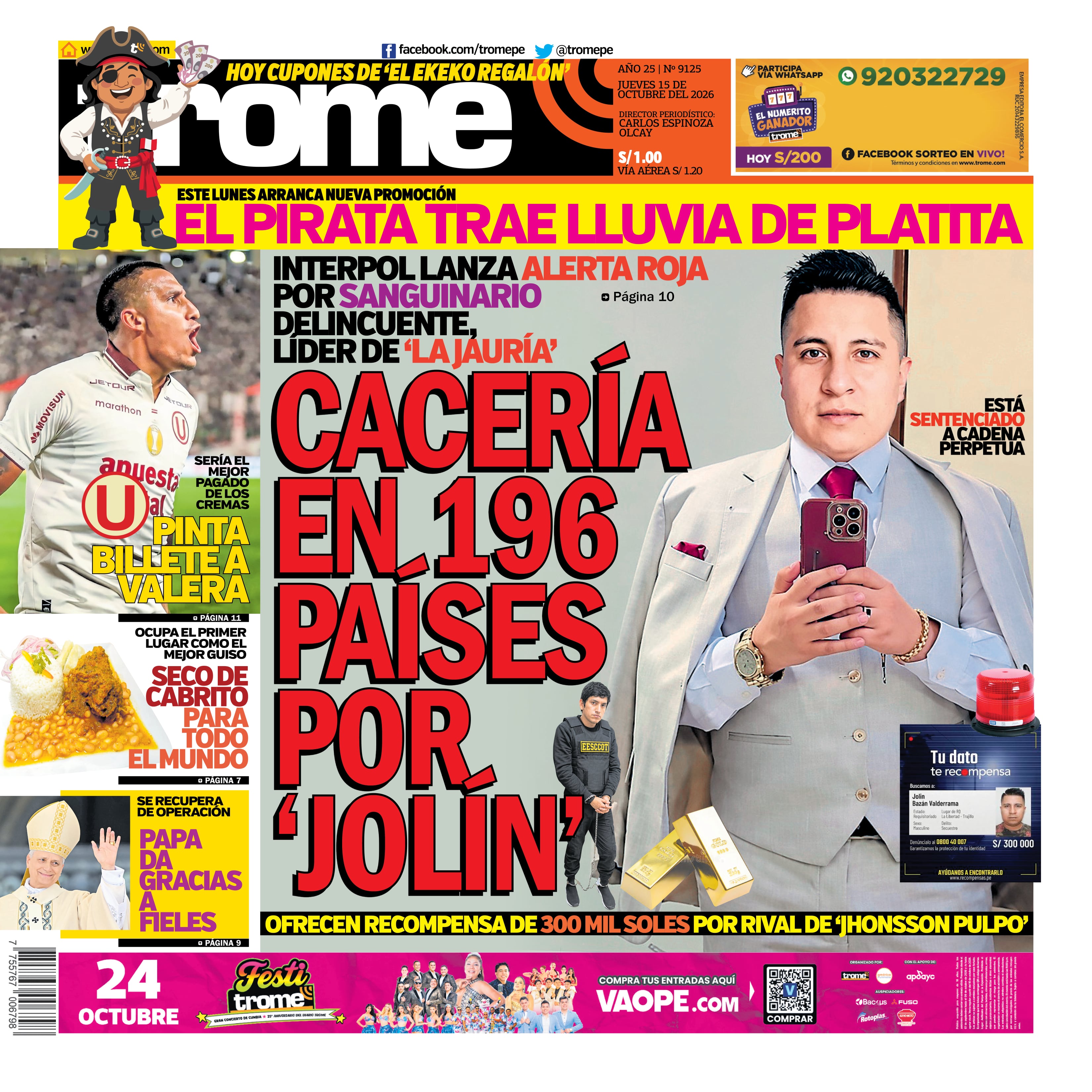 CACERÍA EN 196 PAÍSES POR ‘JOLÍN’