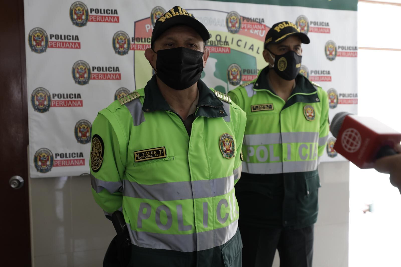 Coronel PNP Manuel Tafur dio detalles de la exitosa captura. | Foto: Jessica Vicente