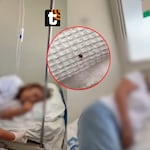 ¡Indignante! Mujer encuentra una garrapata en la cama del hospital de EsSalud donde su madre estaba descansando