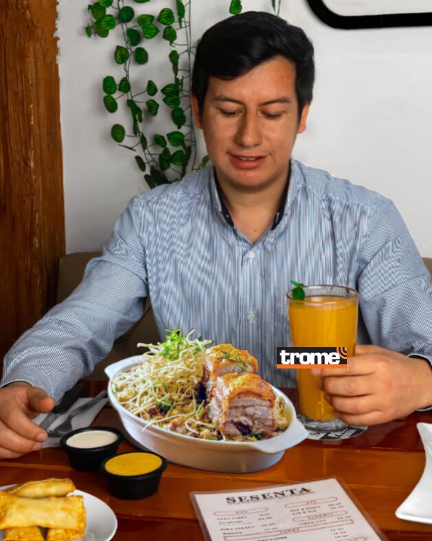 El chaufa con chancho a la caja china, peruanísima combinación que encuentra todo su sabor en el restaurante Sesenta. (Trome).