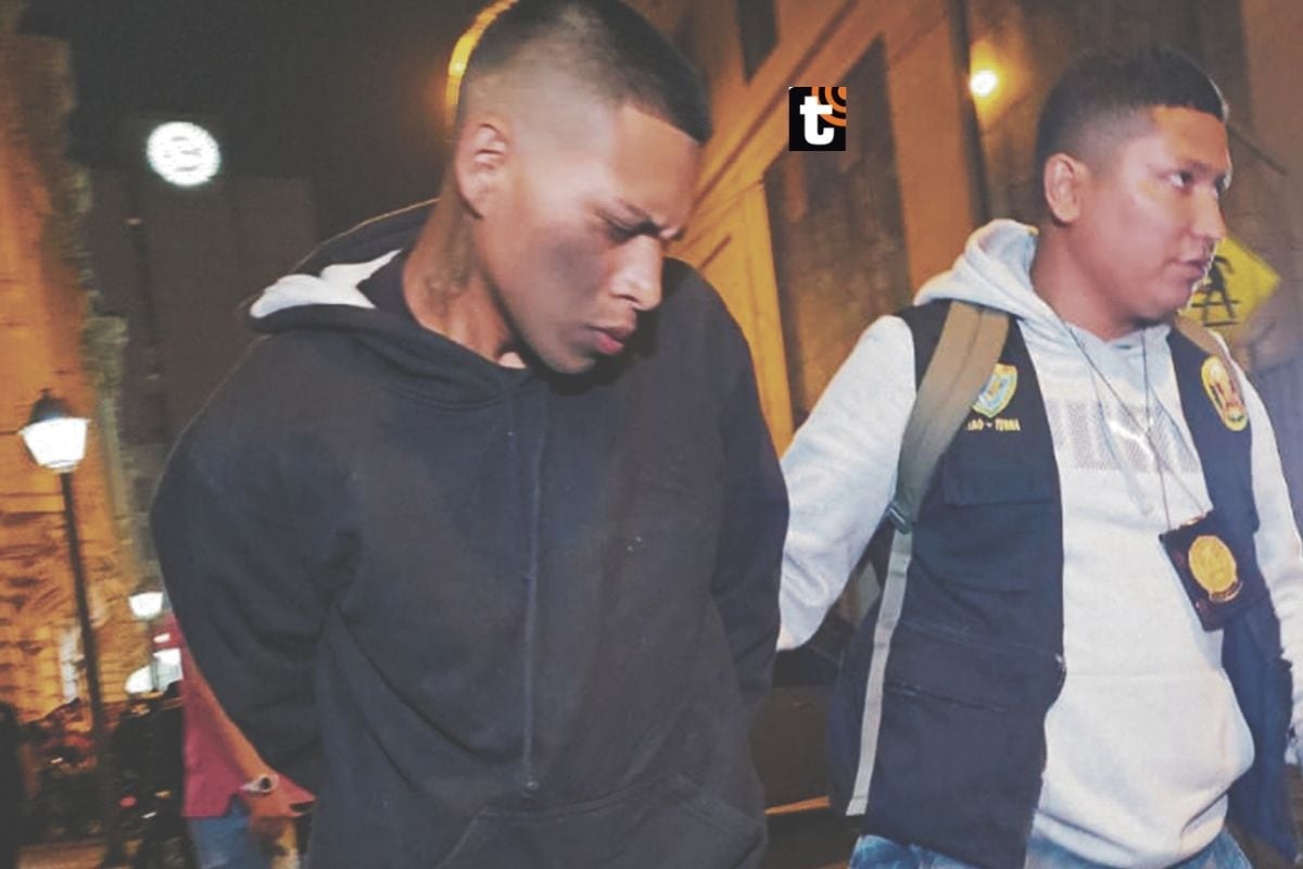 Delicuentes que asaltó a cambista en Jirón d ela Unión.