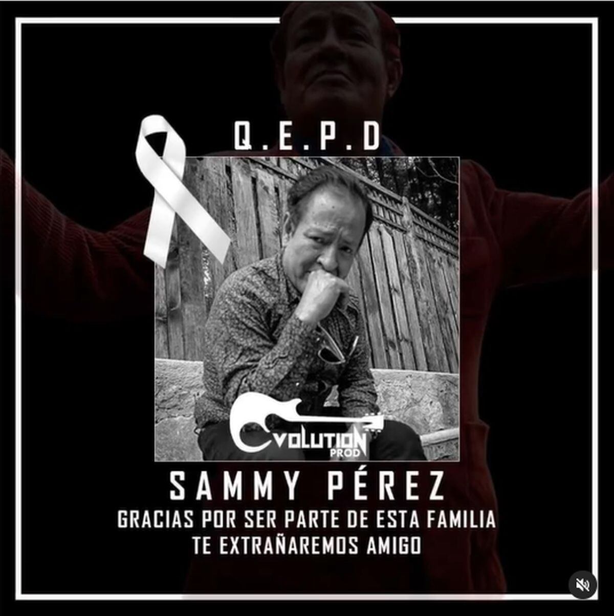 La noticia del fallecimiento del comediante. (Foto: Sammy Pérez / Instagram)