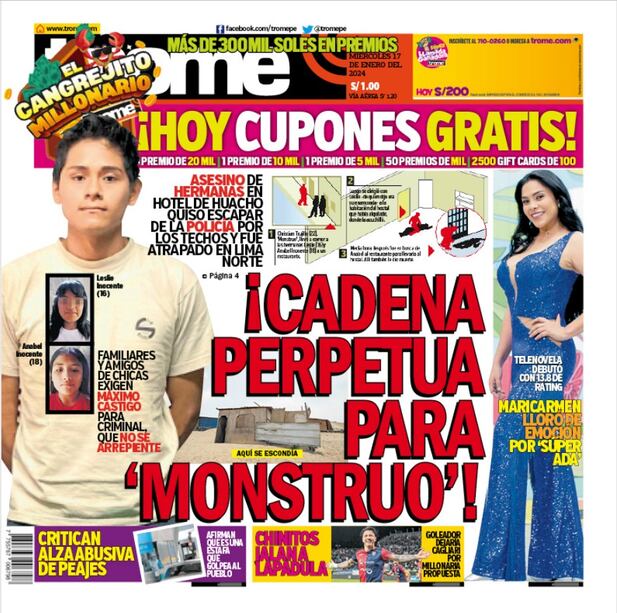 ¡CADENA PERPETUA PARA 'MONSTRUO'!