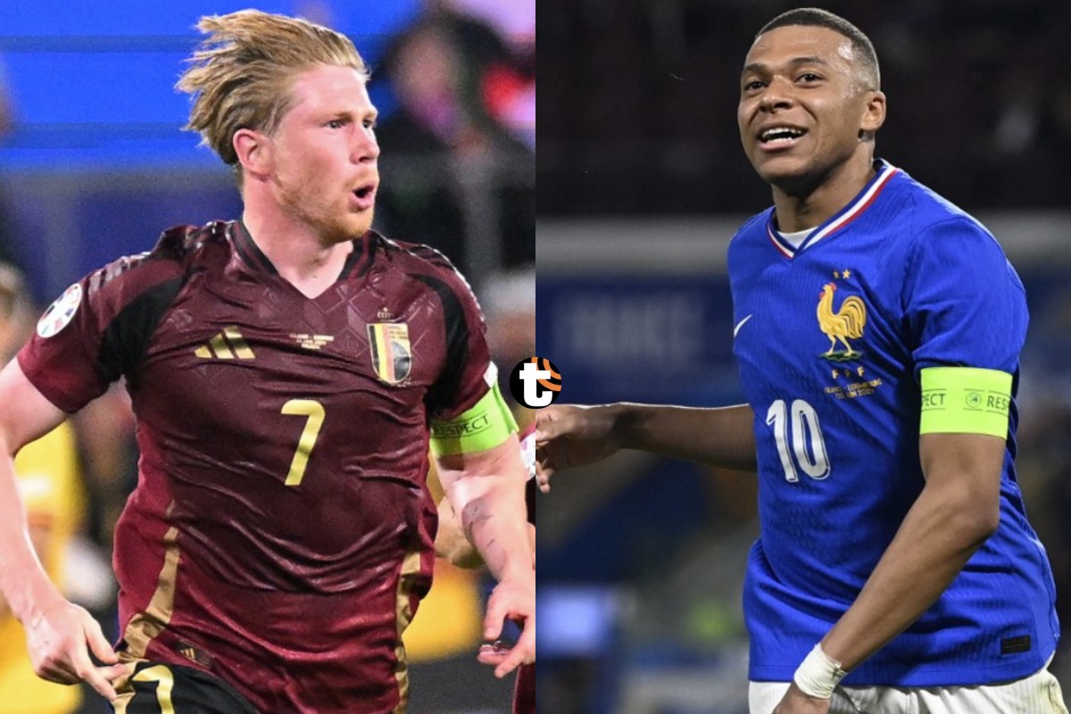 De Bruyne y Mbappé capitanearán a Bélgica y Francia, en el partido más atractivo de los octavos de final de la Eurocopa 2024.