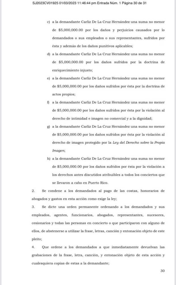 Exnovia de Bad Bunny lo demanda por 40 millones de dólares. Foto: Jay Fonseca