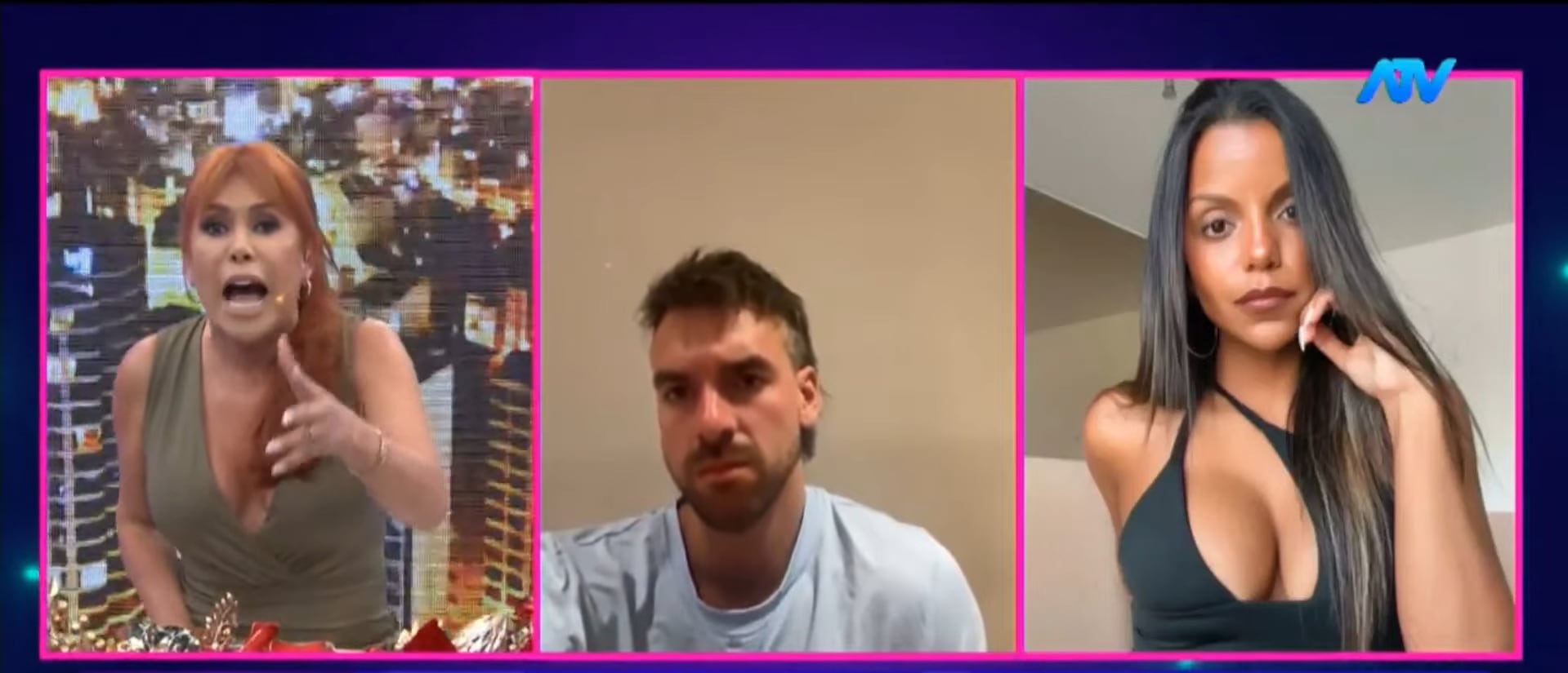 Conductora cuadró en vivo a Johana Cubillas. (Fuente: ATV)