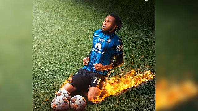 Las redes estallaron luego de que Atalanta le quitó el invicto al Bayer Leverkusen y se quedó con la Europa League. Fotos: X / Twitter.