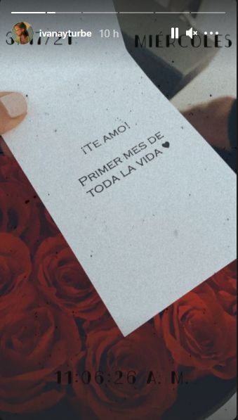 Esta fue la carta que le envió el Beto Da Silva a Ivana Yturbe. (Foto: Captura de Instagram)