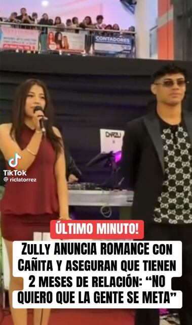 TikToker Zully y streamer Cañita confirman romance.