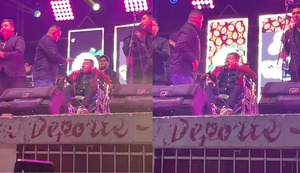 Dilbert Aguilar reaparece en silla de ruedas y conmueve a sus seguidores tras accidente