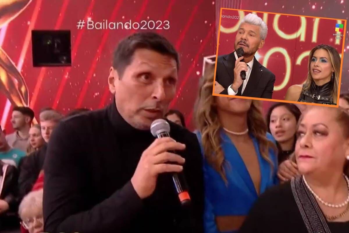 Papelito Cáceres acompañó a Milett Figueroa en su estreno en el reality de Marcelo Tinelli. (Captura América Argentina)