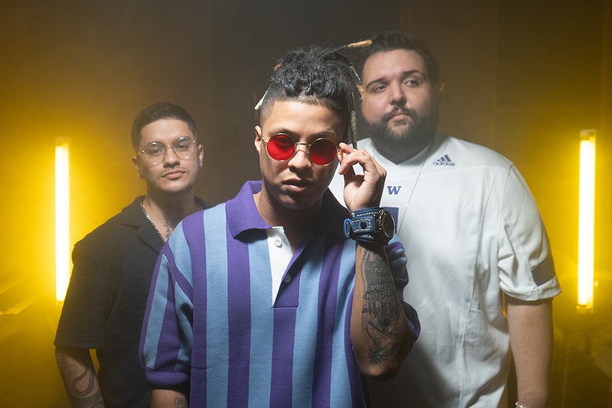 Blaximental, Lateral y Sergi en el One Sesh 4 (Foto: Hype)