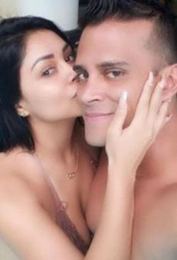 Pamela Franco y Christian Domínguez cuando todo era felicidad.