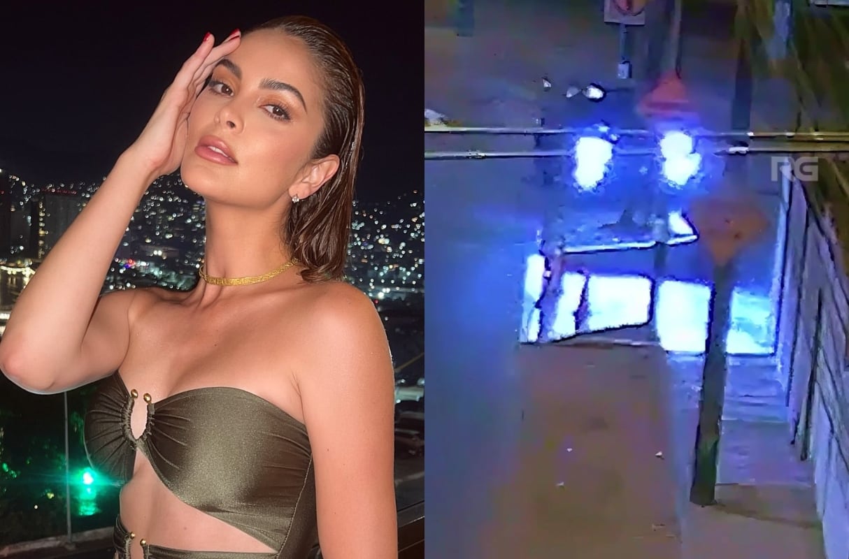 Cámaras de seguridad captan video del accidente de Laura Spoya. (Foto: Instagram / Captura de video)