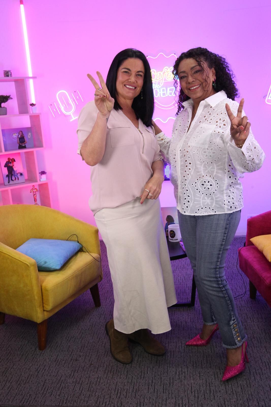 Daniela Cilloniz en el Café con la Chevez. Foto: Martín Herrera | @photo.gec