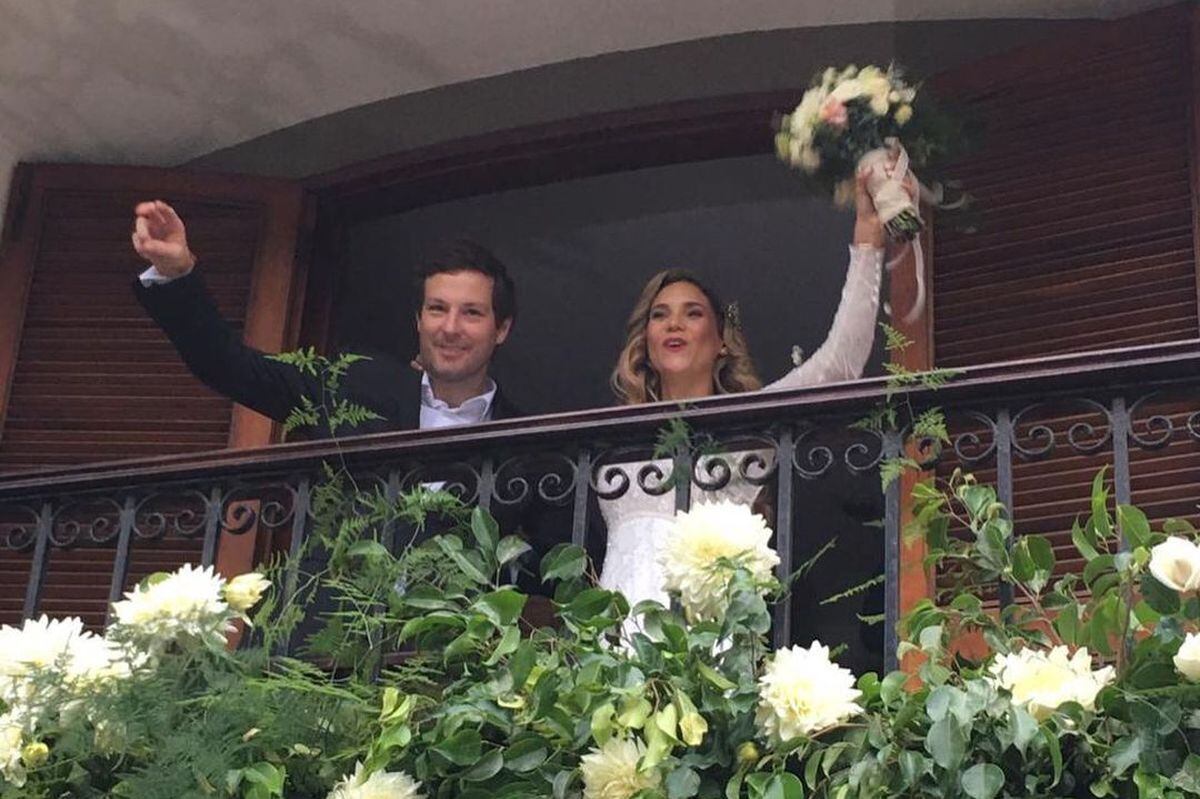 La boda civil de la actriz y el hijo de los extenistas (Foto: Heinz Gildemeister / Instagram)