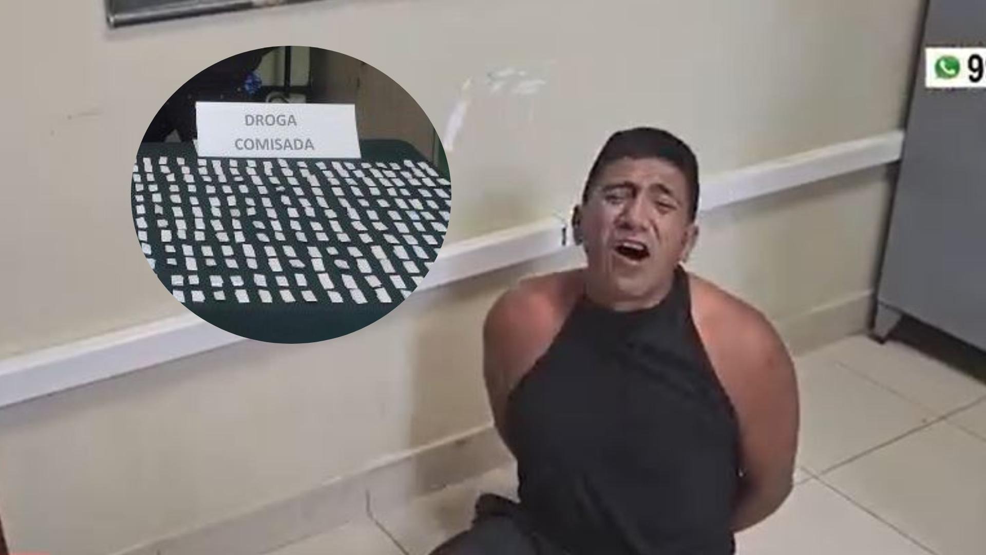 Chiclayo: Vendedor de droga llora para convencer a autoridades que es inocente.