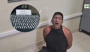 Chiclayo: Vendedor de droga se tira al suelo y llora para no ser detenido | VIDEO