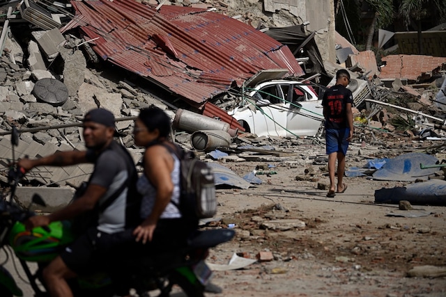 Imágenes del terremoto en Venezuela. Foto: Federico PARRA / AFP
