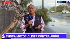 Reportera y camarógrafo fueron atropellados EN VIVO durante transmisión televisiva | VIDEO
