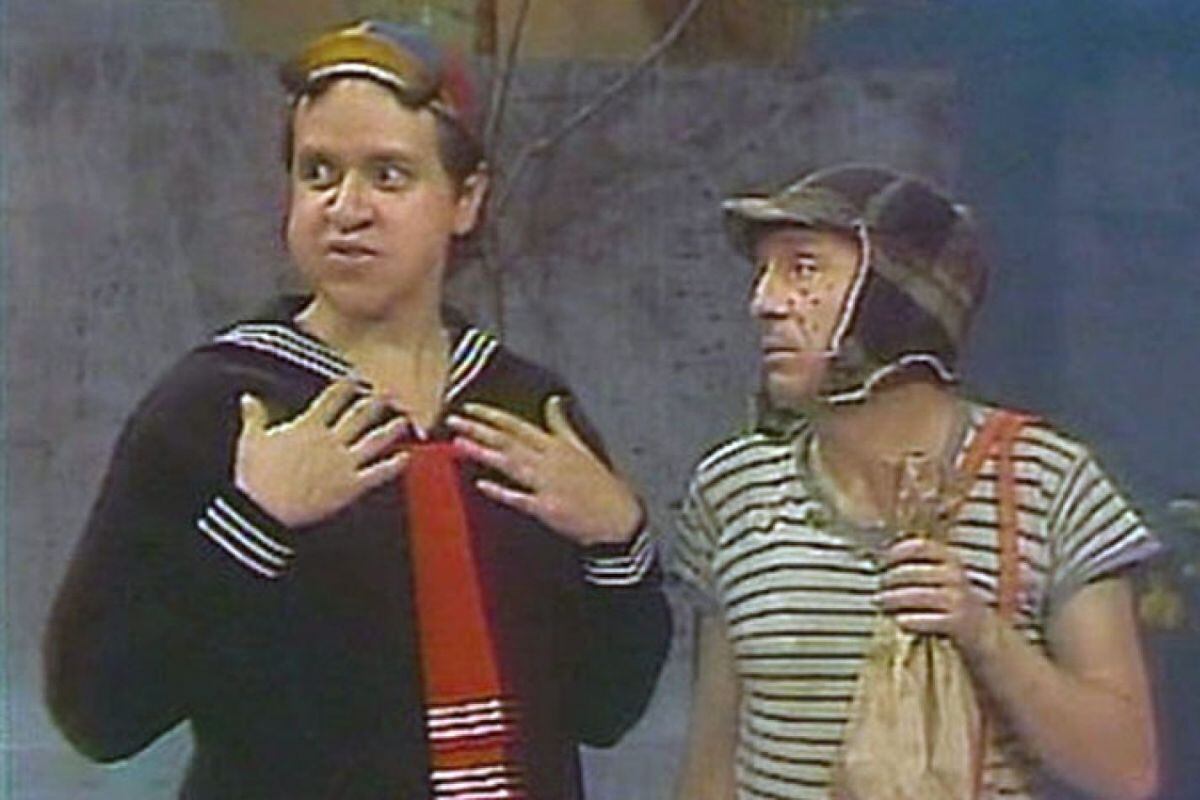 Roberto Gómez Bolaños y Carlos Villagrán. (Foto: Televisa)