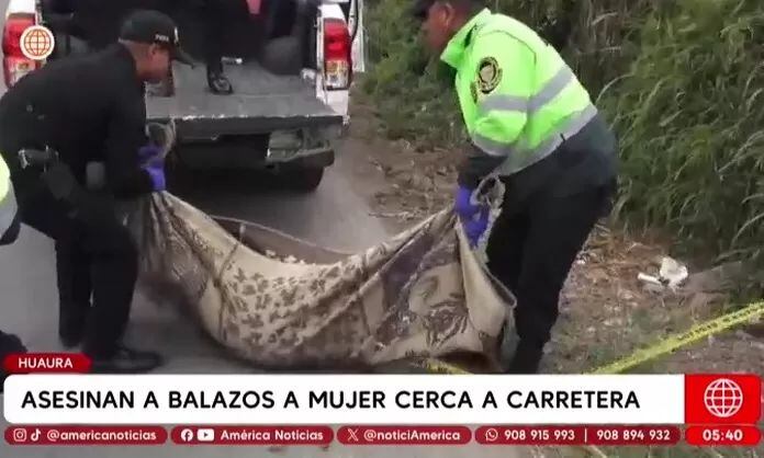 Mujer fue asesinada en la carretera a Carquín. Foto: América Noticias