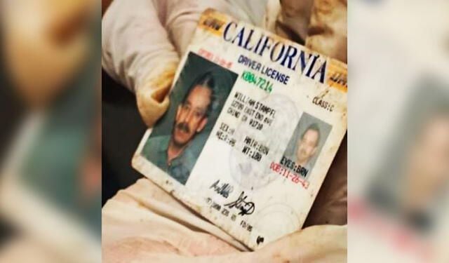 La licencia de conducir de William Stampfl.