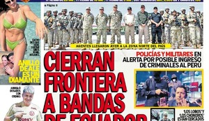 ‘CIERRAN FRONTERA A BANDAS DE ECUADOR’