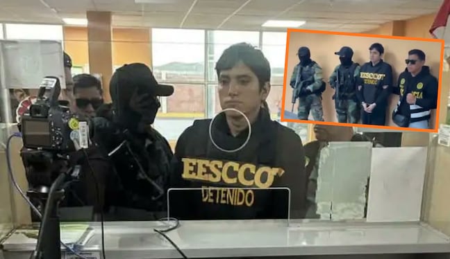 Así fue la entrega de Johnsson Pulpo a la policía peruana. (Redes sociales)