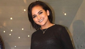 Daniela Darcourt y Karime Scander estuvieron alentando a la selección en el Estadio Nacional