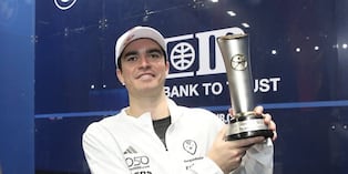Diego Elías se coronó campeón del Gouna International Squash Open 2026.
(Dunlop Squash)