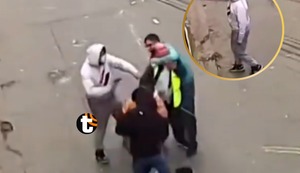 Captan violento asalto a cambista en Gamarra: Delincuentes dispararon al aire para evitar que testigos intervengan