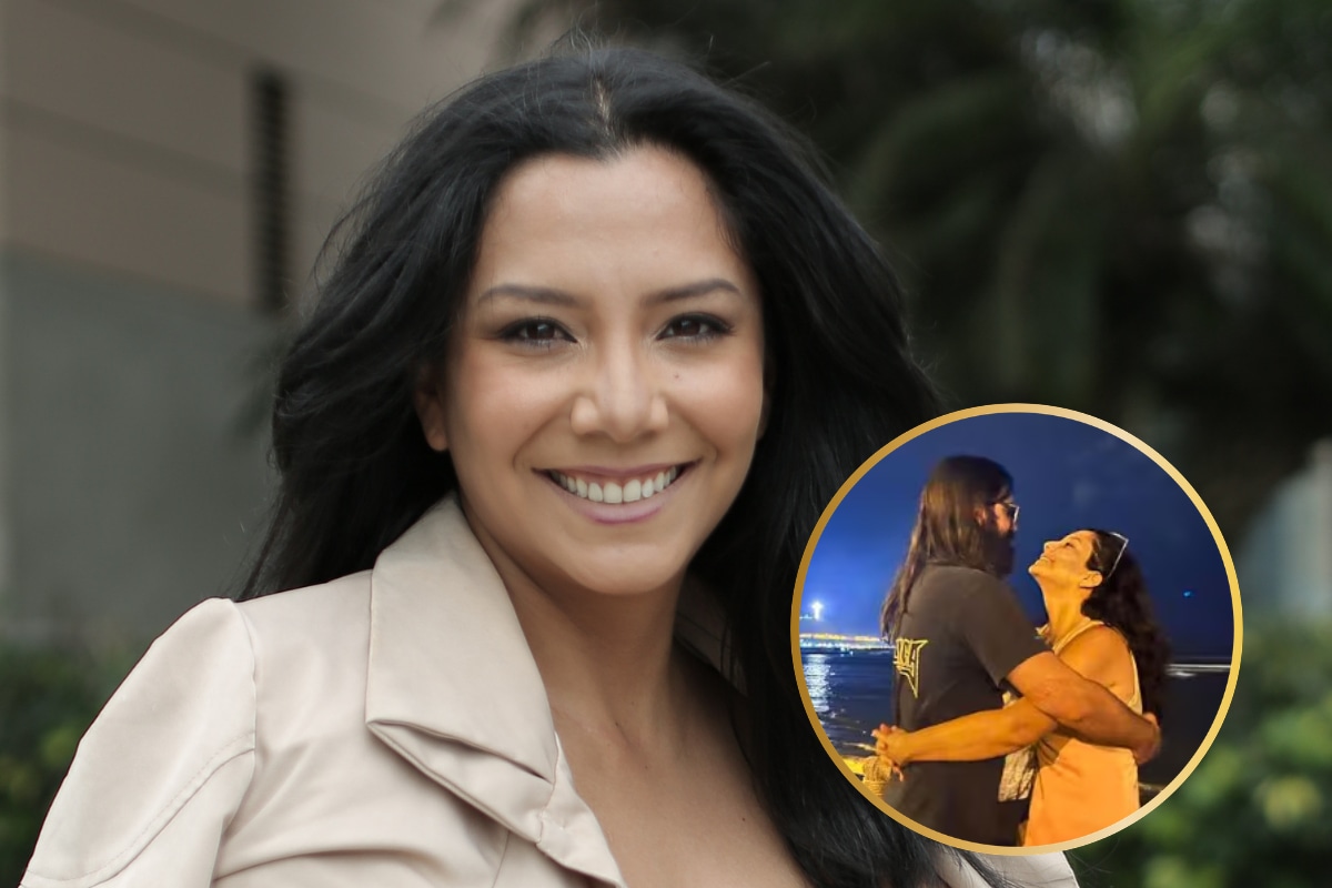 Mayra Couto templada de colombiano Juan Camilo