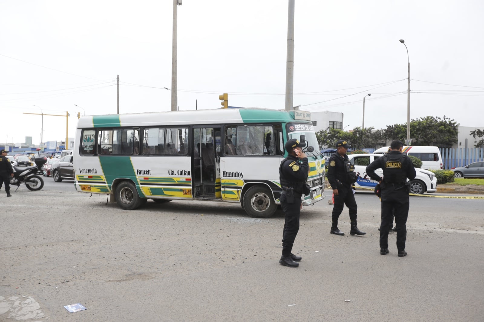 Nuevo ataque contra choferes de transporte público en el Callao. (Joseph Ángeles @photo.gec)