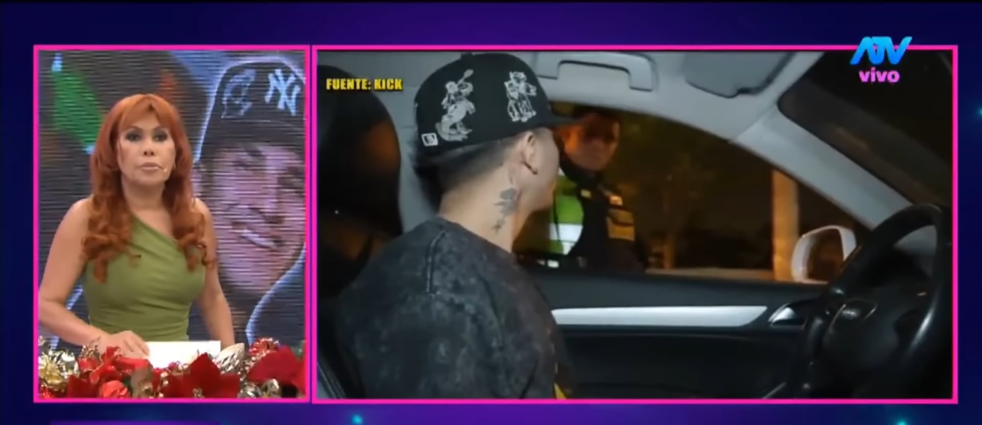 Conductora critica comportamiento de Cristorata. (Fuente: ATV)