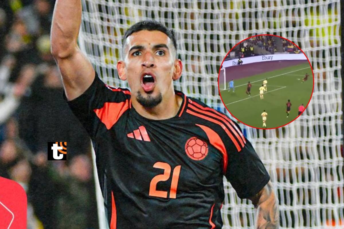 Muñóz anotó uno de los golazo del 2024 con una acrobática volea en el aire para el triunfo de Colombia sobre España.