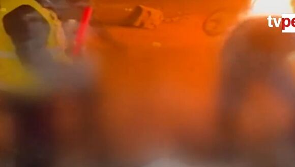 Lurín: padre e hijo en UCI tras incendiarse su mototaxi