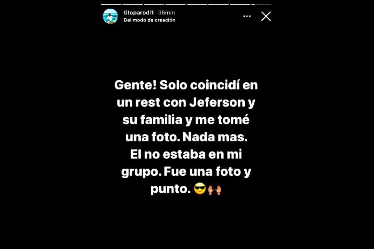 Declaración de amigo de la 'Foquita' (Instagram)