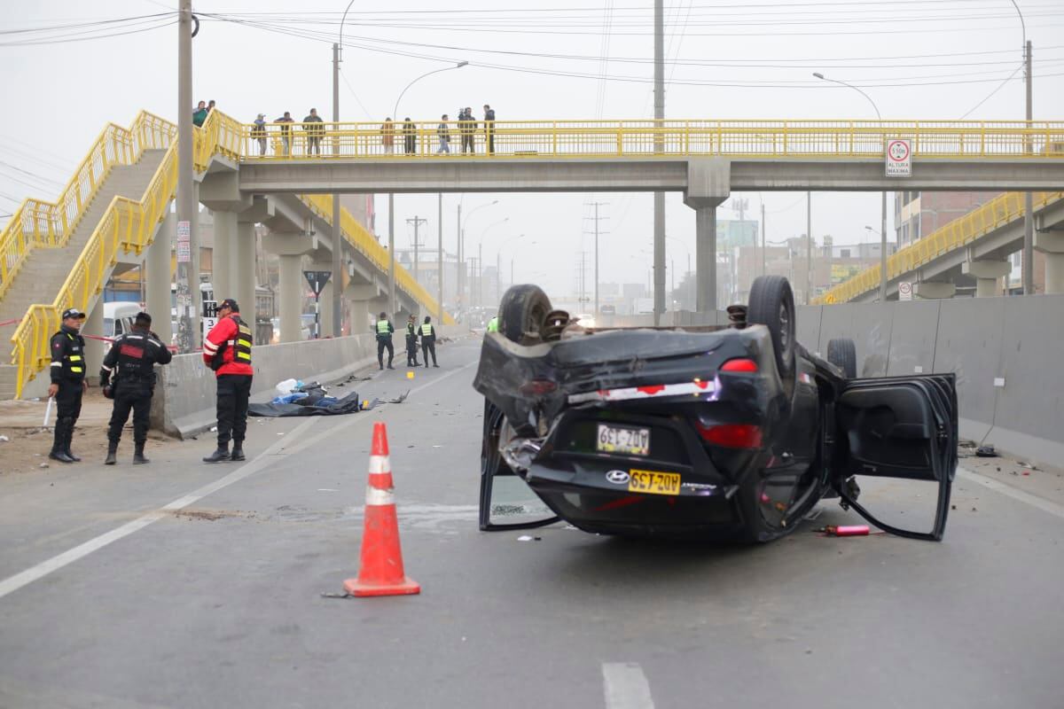 Accidente en la Panamericana Norte. Foto: GEC.