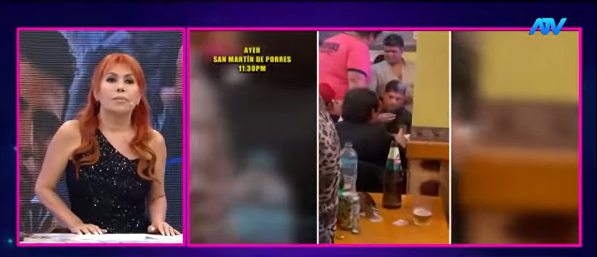 Cantante es echado de local tras pasarse de copas. (Fuente: ATV)