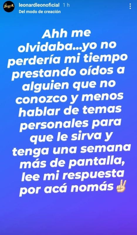 Leonard León explota contra Janet Barboza