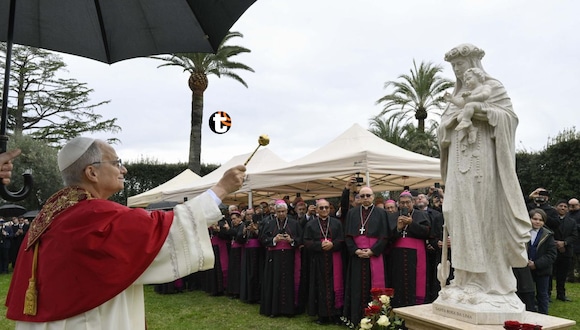 TROME | Papa León XIV presidió ceremonia de inauguración de estatua de Santa Rosa de Lima en los Jardines Vaticanos. Video: Canal N
