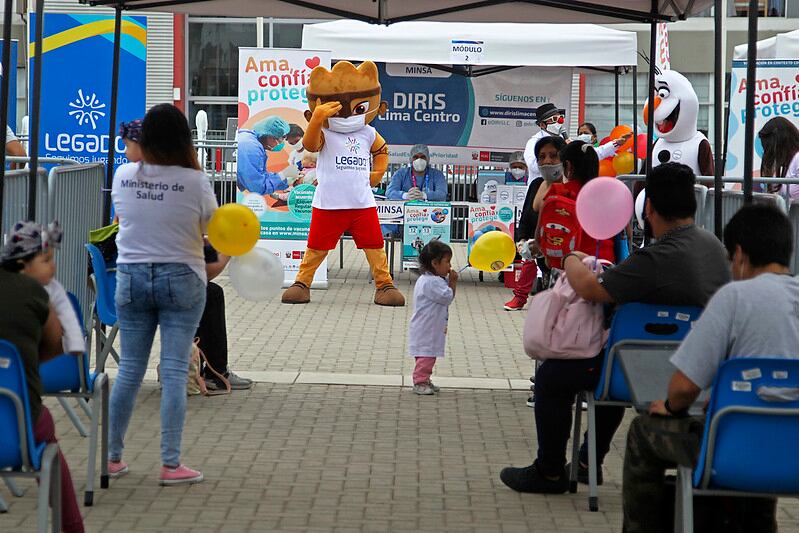 Videna fue sede de primera jornada de vacunación para niños de 5 años