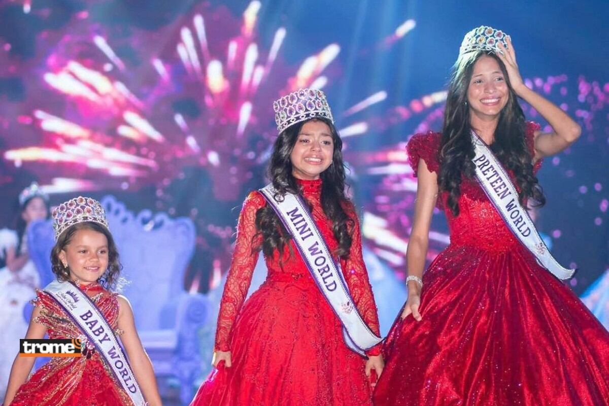 Guadalupe Gómez (Colombia), Luciana Campo (Perú) y Mariane Emanuelle (Brasil) fueron elegidas ‘Baby World 2022′, 'Mini World 2022' y 'Preteen World 2022', respectivamente.